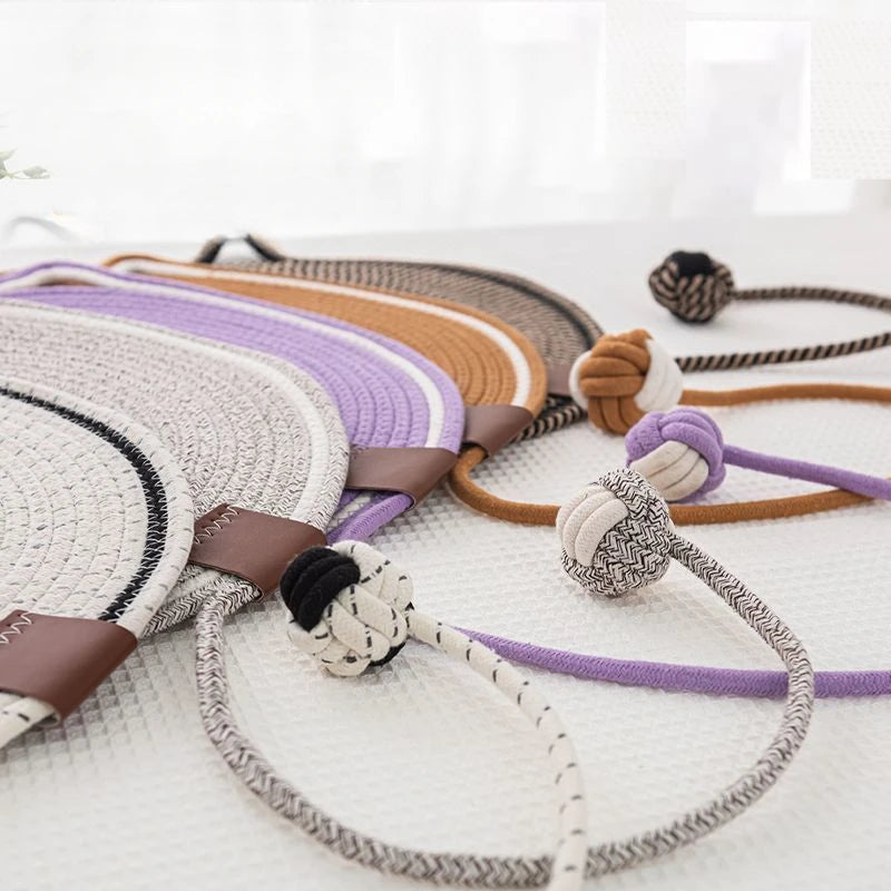 Braided Cotton Rope Cat Claw Mat Self Hi Ball One Piece Sleeping Mat Washable Anti Sticky Scratching Artifact Cat Scratching Mat Pet Products Pets Fashion