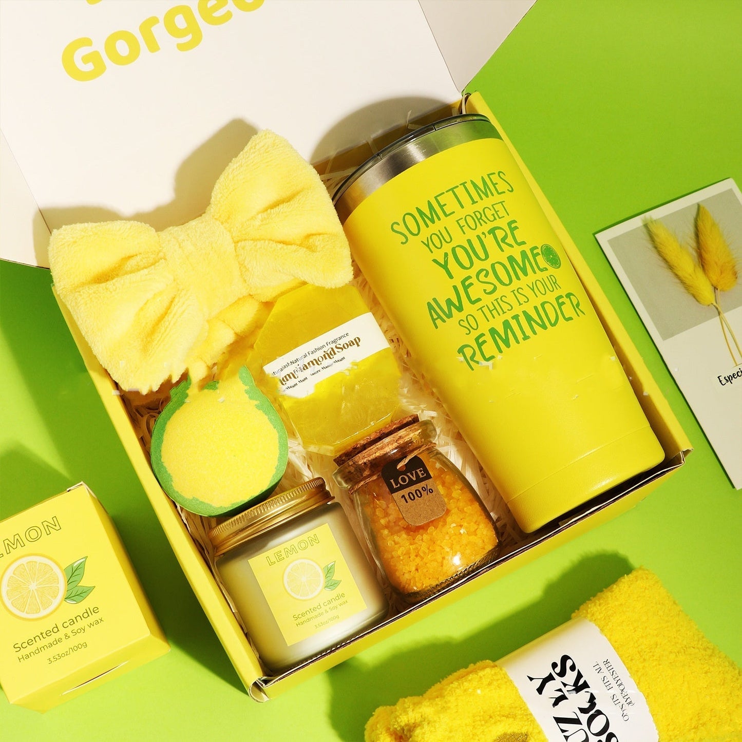 Lemon Birthday Gift Mother's Day Valentine's Day Girlfriends Birthday Gift Suit LuxuryLifeWay Online Store