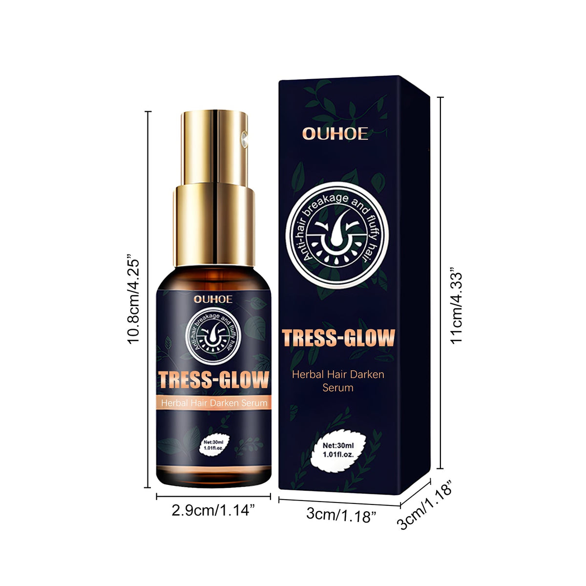 Gentle Moisturizing Scalp, Gentle Massage, Care For Beard, Gloss Care, E Ssence, Herbal Strong Hair Root E Ssence Oil, 30ml, 1 Box Tri Light Beauty