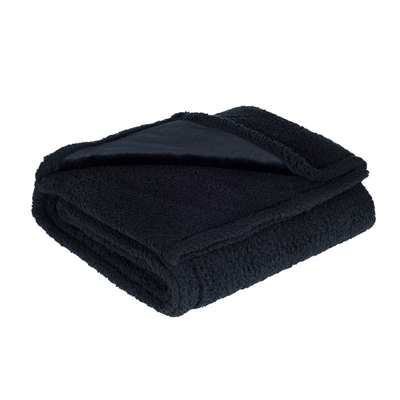 Flannel Cotton Wool Sherpa Thick Pet Blanket Dog Kennel Pets Fashion