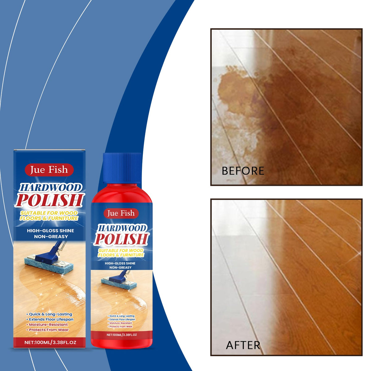 Wood Floor Polishing Agent 1 0 0ml-box Tri Light Beauty