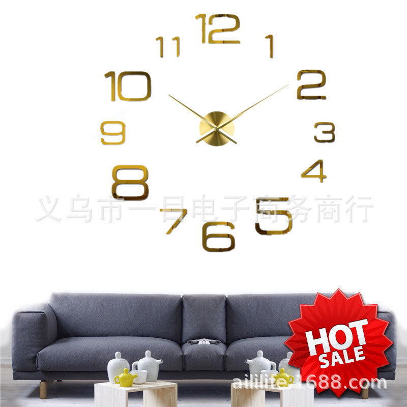 Creative Wall Sticker Decoration DIY Acrylic Clock PearlNestDecor.com