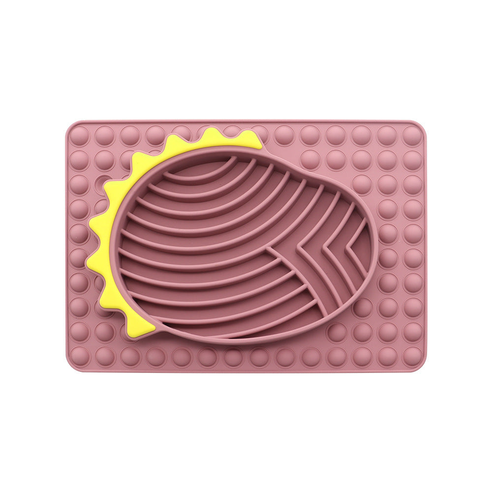 Slow Feeder Dog Bowls Stable Slow Feeder Licking Mat For Pets Slow Eating Smooth Texture Lick Pad For Pet Dog Puppy Cat Kitten Pets Fashion