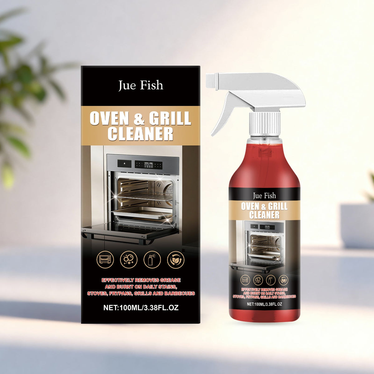 Stove And Oven Cleaner 1 00ml-1box Tri Light Beauty
