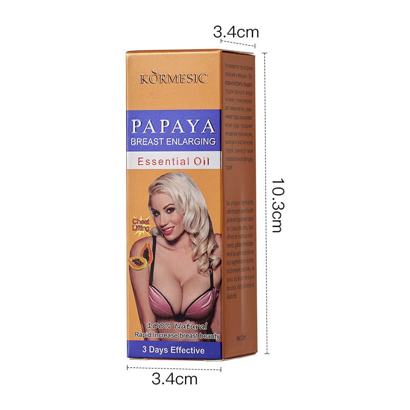 KORMESIC Papaya Breast Enhancement Essential Oil 30ml Tri Light Beauty