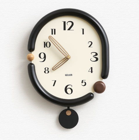 Creative Simple Living Room Punch-free Wall Clock PearlNestDecor.com