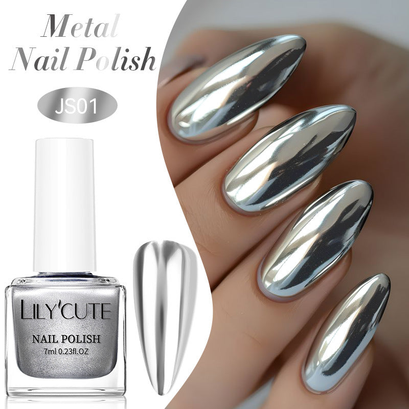 Quick-dry Metallic Mirror Nail Polish, No Baking Required LadyShow.Store