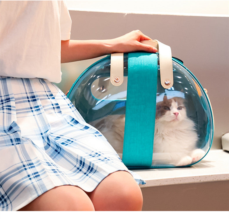 Double Fish Transparent Dog Bag Puppy Cat Cane Backpack Accessory Things Accessoires Bag Products Small Cage Pet Animal Seat Bed Double Fish Transparent Dog Bag Puppy Cat Cane Backpack Access Pets Fashion