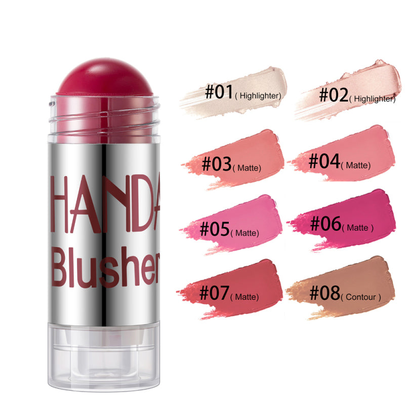 Cheek Blusher Shimmer Blush Stick Face Makeup Highlighter Bronzer Contour Cream Long-lasting Facial Make Up Cosmetics LuxuryLifeWay Online Store