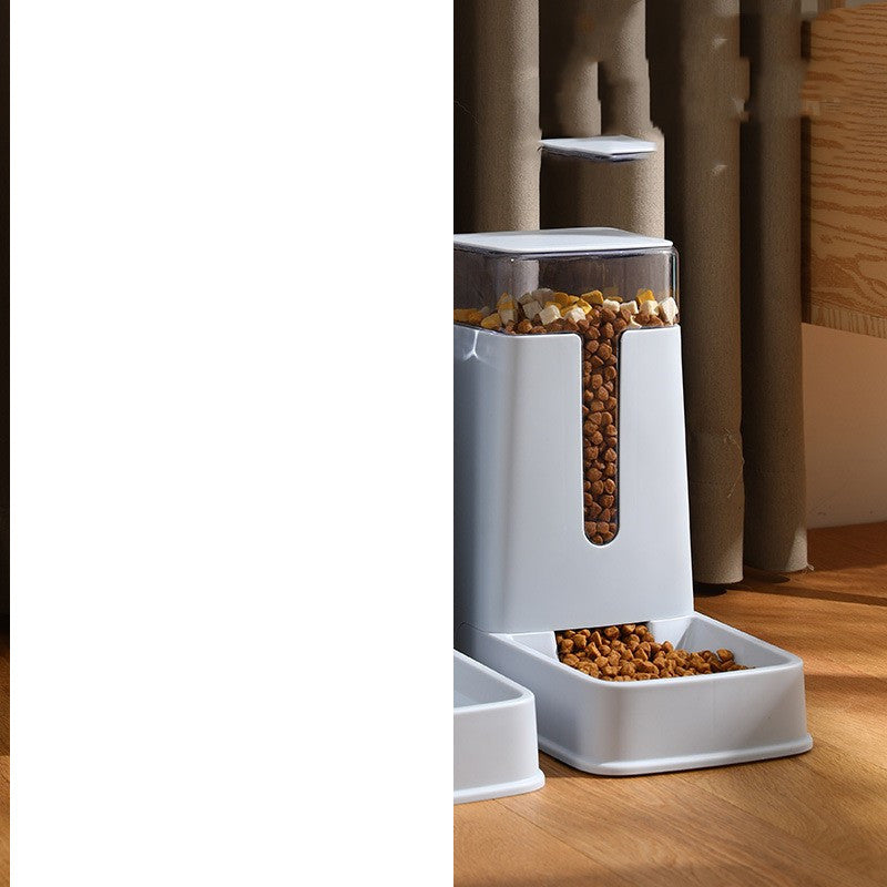 Pet Double Bowl Automatic Feeder Waterer Pets Fashion