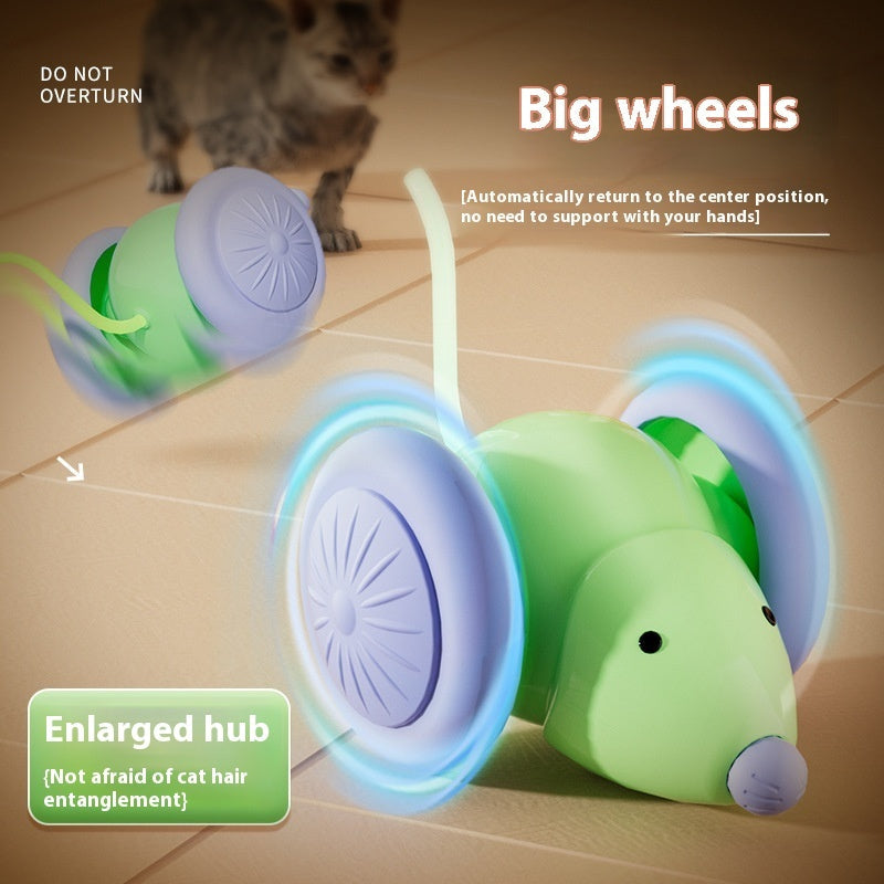 Pet Toys Interactive Cat Toy Electric Mouse Car - Automatic Teaser With Intelligent Obstacle Avoidance Pet Products Pets Fashion