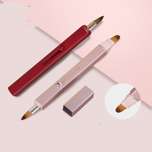 Portable Retractable Nylon Lip Brush Makeup CJD2