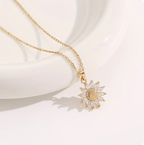 Sunflower Bloom Necklace – Perfect Gift for Mother's Day, Valentine's, & Christmas LadyShow.Store