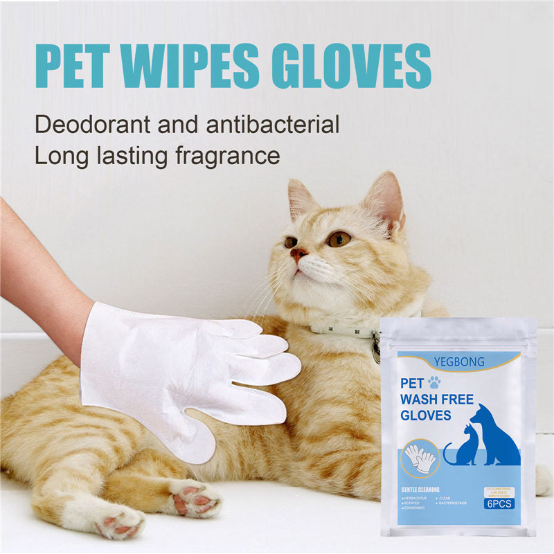 No-bath And Cat-free Non-woven Gloves Pets Fashion