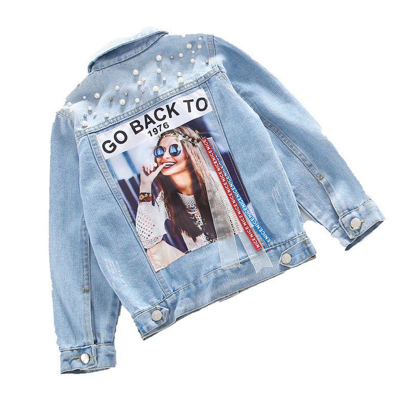 Children's Girls Denim Jacket Pi-Mart