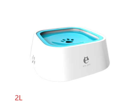1.5L Cat Dog Water Bowl Carried Floating Bowl Anti-Overflow Slow Water Feeder Dispenser Pet Fountain ABS&PP Dog Supplies Pets Fashion