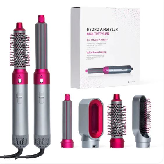 AirStyler 5-in-1 Hair Dryer and Curling Brush Set LadyShow.Store