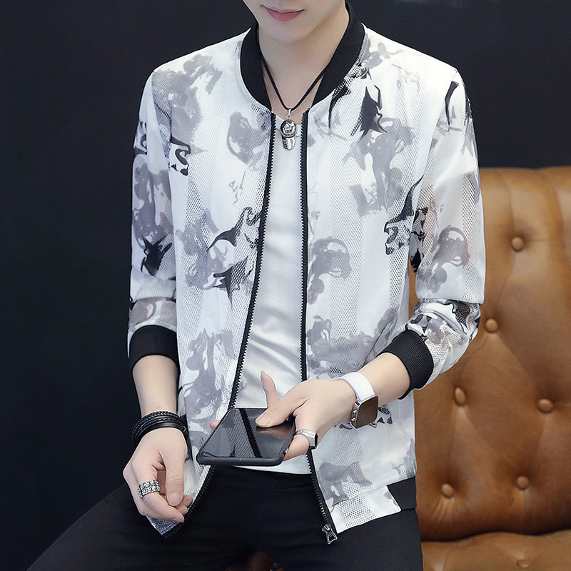 Outer Wear Long-sleeved Youth Fashion Hooded Stand-collar Jacket