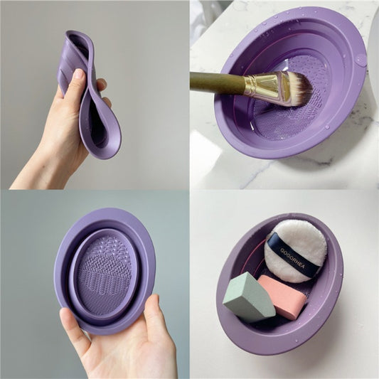 Scrubbing Plate Makeup Brush Cleaning Pad Makeup Brush Cleaning Bowl CJD2