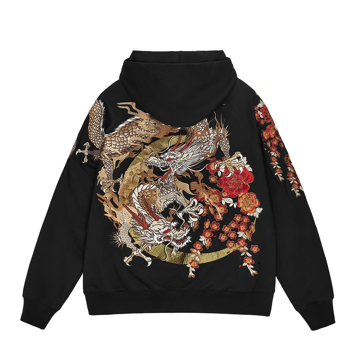 Heavy Duty Embroidered Hooded Cardigan With A Ziptrendy Streetwear Jacket LuxuryLifeWay Online Store