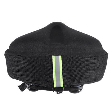 SGODDE 27x26cm Bike Saddle Memory Foam Comfort Breathable Reflective Bicycle Seat for MTB Exercise Bike E-Bike with Waterproof Cover LuxuryLifeWay Online Store