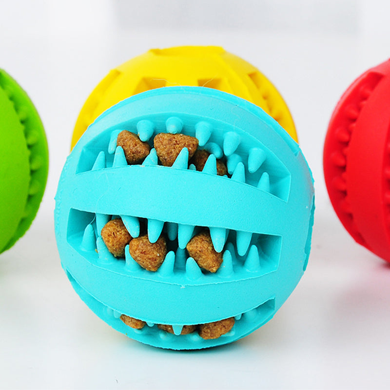 Pet Slow Feeder Dog Toy Cute Funny Rubber Dog Ball Toy Pets Fashion