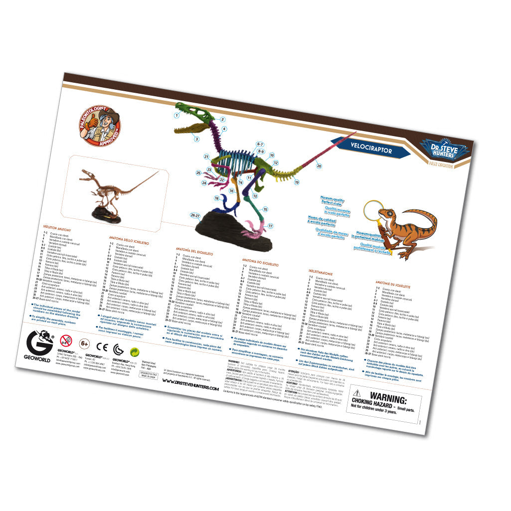 Dr. Steve Hunters GEOWorld Dino Dig Velociraptor Excavation Kit LuxuryLifeWay Online Store