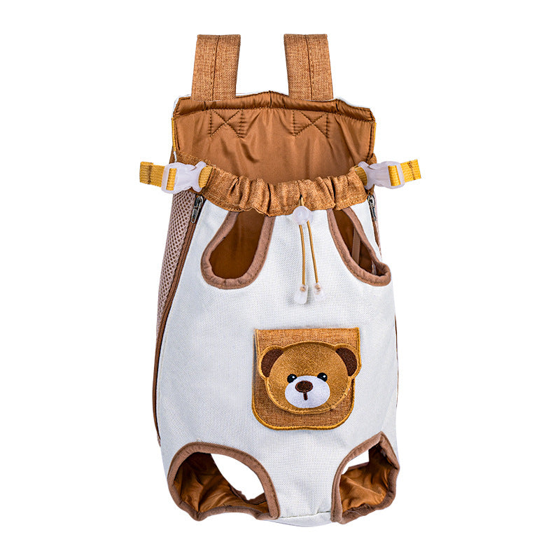 Pet Outdoor Portable Double-Shoulder Dog Bag With Chest Strap Pets Fashion