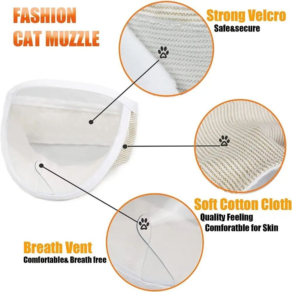 Anti Bite Puppy Kitten Muzzles Mask Pet Product Cat Muzzle Breathable Dogs Cats Bathing Grooming Tools Pets Fashion