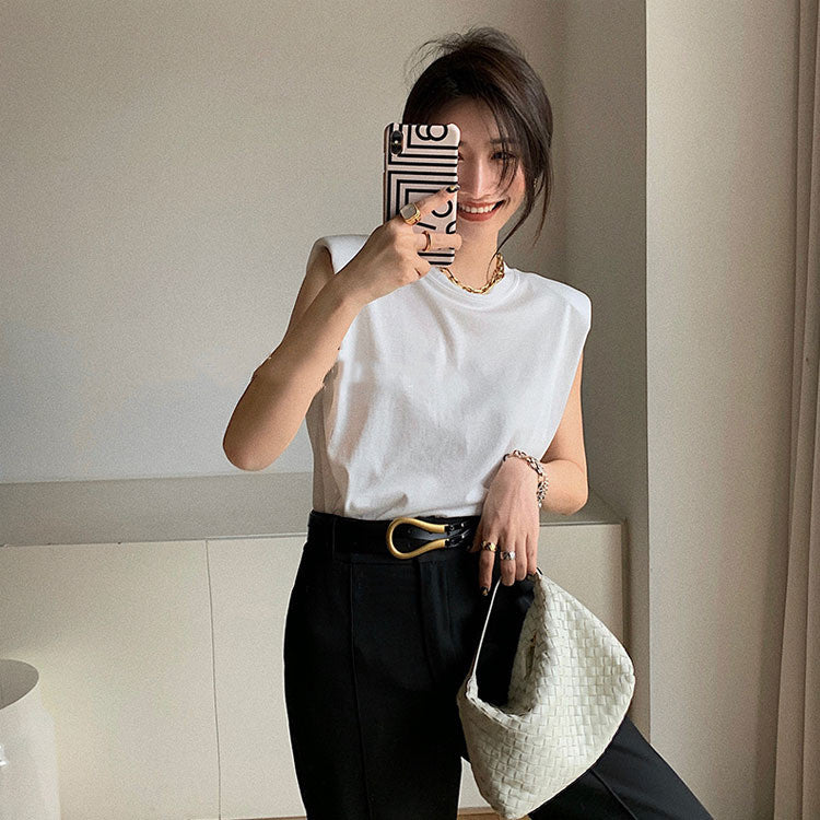 2020 Summer Women's Sleeveless Casual T-Shirt Pi-Mart
