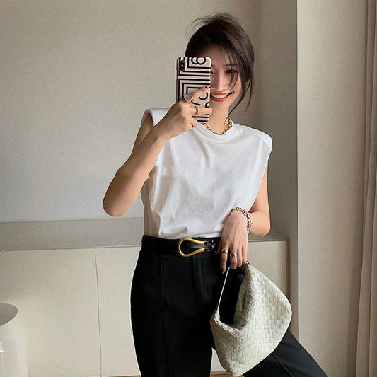 2020 Summer Women's Sleeveless Casual T-Shirt Pi-Mart
