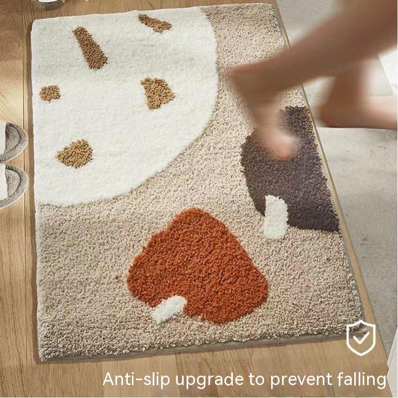 Abstract Carpet Bathroom Absorbent Non-slip Floor Mat