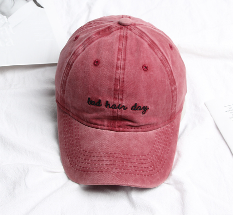 Baseball Cap Bad Hair Day Embroidery Letter Pi-Mart