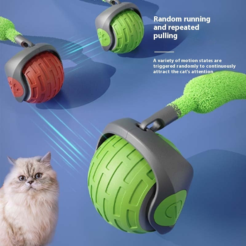 New Interactive Cat Toys Ball Auto Electric Rolling Ball Toys For Cat Kitty Pets Smart Automatic Teaser USB Rechargeable Cat Toy Pet Products Pets Fashion