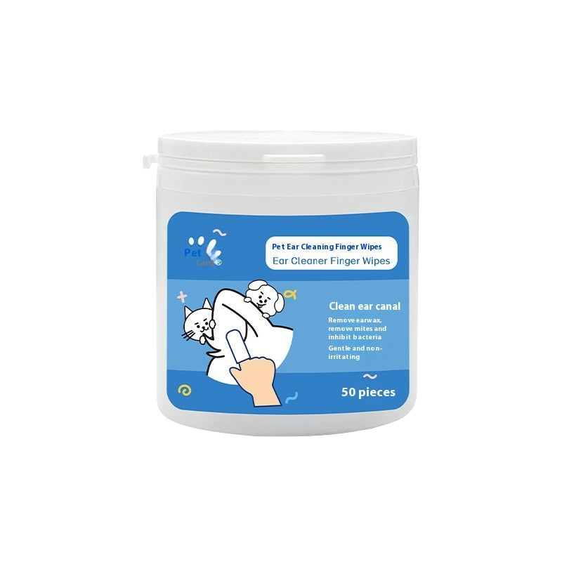 Disposable Pet Cleaning Products Teeth Cleaning Wipes Ear Care Fingertips Ear Mite Removal Cat And Dog Ear Cleaning Pet Products Pets Fashion
