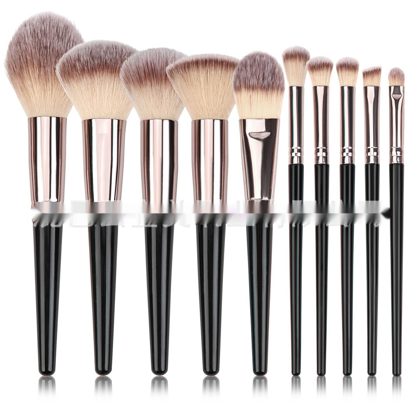Black Makeup Brush Set – Face & Eyes LadyShow.Store