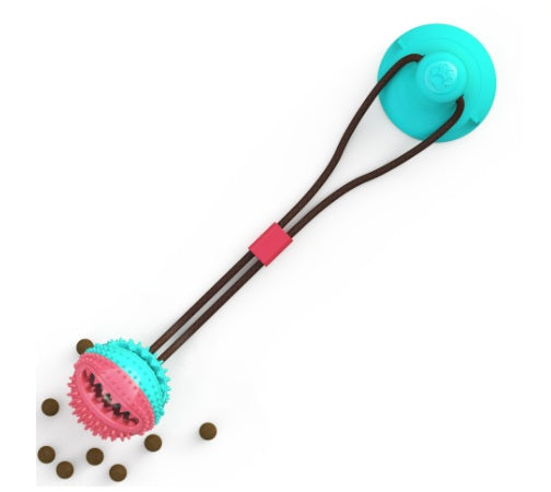 Dog Toys Silicon Suction Cup Tug Interactive Dog Ball Toy For Pet Chew Bite Tooth Cleaning Toothbrush Feeding Pet Supplies Pets Fashion
