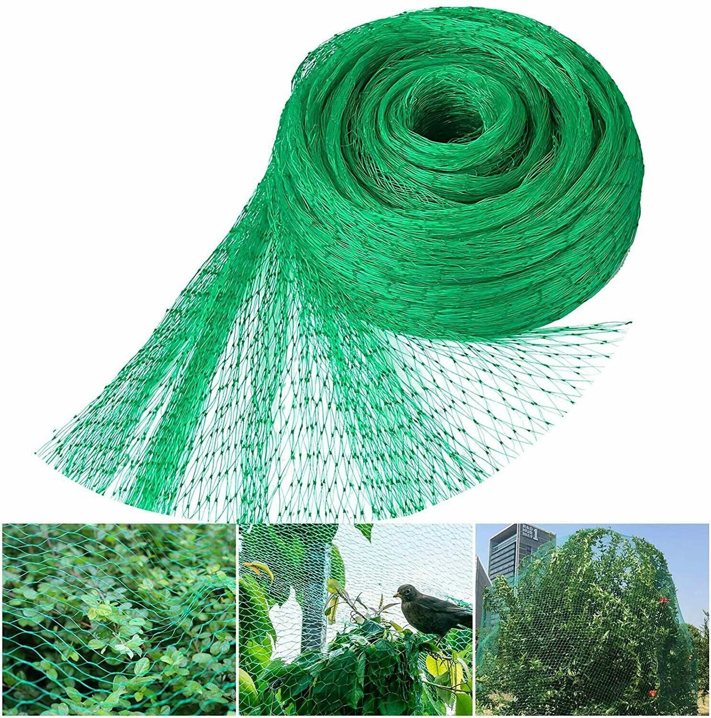 33FT Anti Bird Netting Pond Net Protection Tree Crops Plants Fruits Garden Mesh