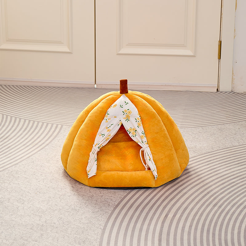Pumpkin-shaped Cat Bed Pets Fashion