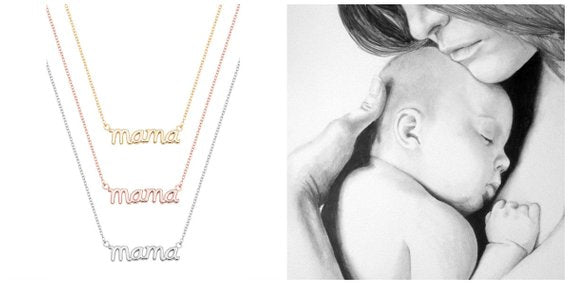 Love Pendant Necklace - Mother's Day Gift in English LadyShow.Store