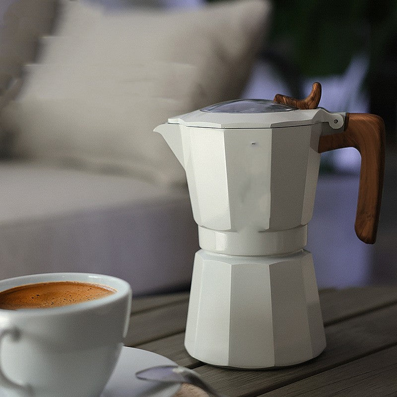 Outdoor Camping Italian Double Valve Mocha Kettle PearlNestDecor.com