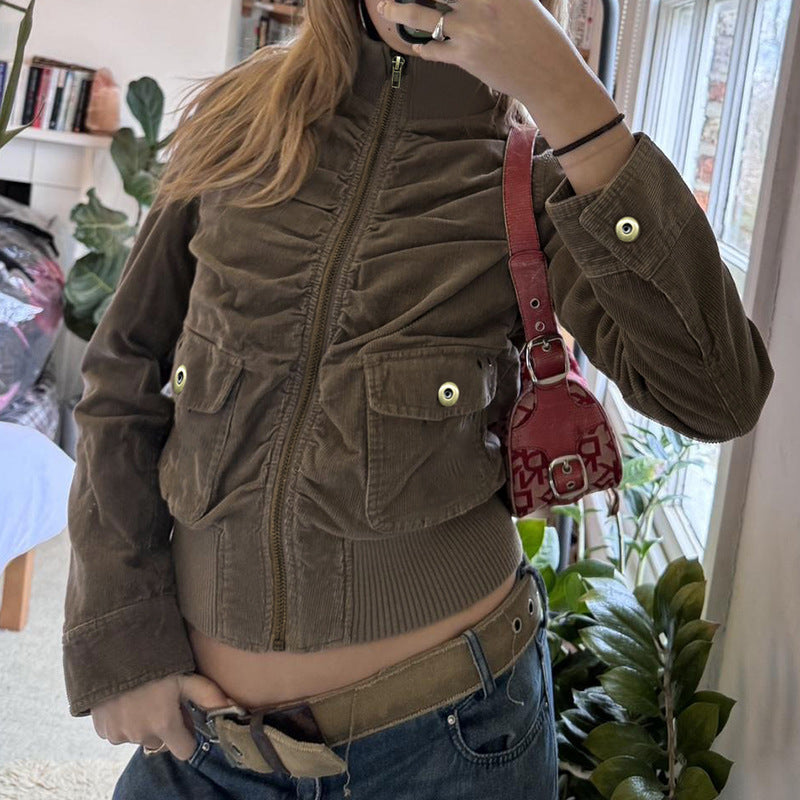 Autumn And Winter Corduroy Jacket Coat For Women LuxuryLifeWay Online Store