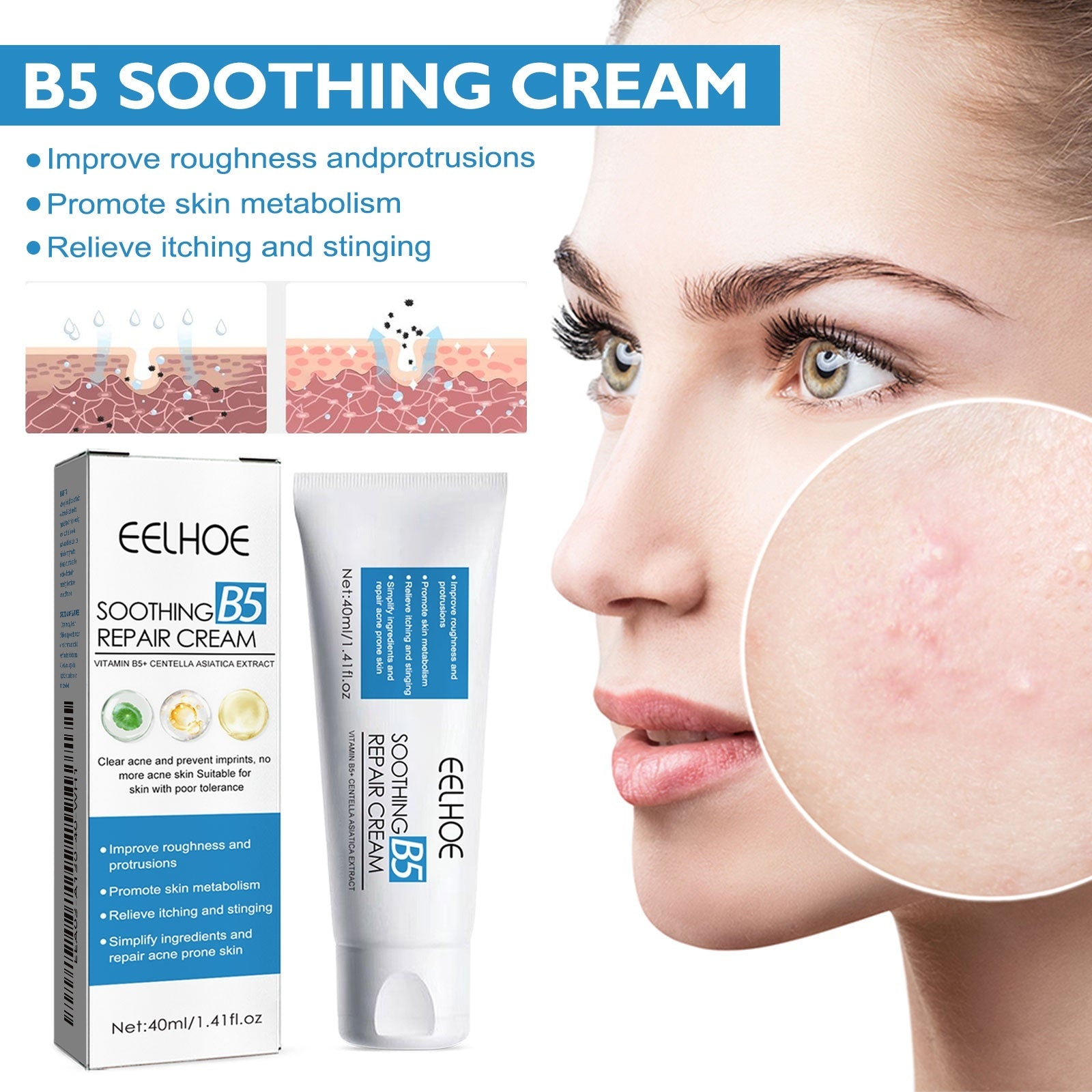 B5 Soothing Repair Cream 40ml Tri Light Beauty
