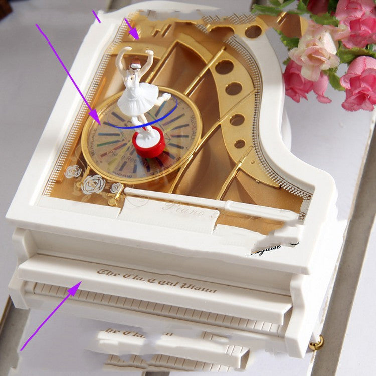Dancing Girl Piano Music Box Valentine's Day Gift LuxuryLifeWay Online Store