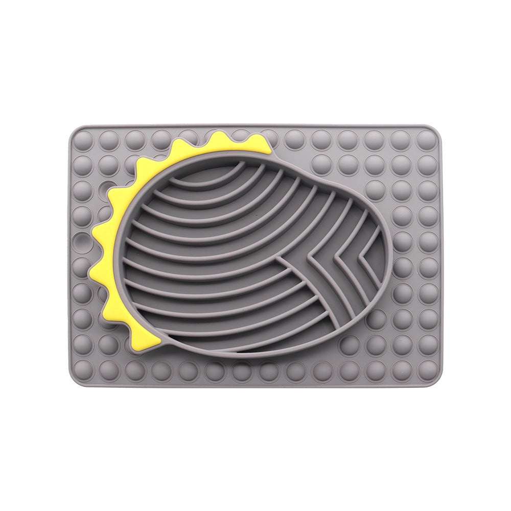 Slow Feeder Dog Bowls Stable Slow Feeder Licking Mat For Pets Slow Eating Smooth Texture Lick Pad For Pet Dog Puppy Cat Kitten Pets Fashion