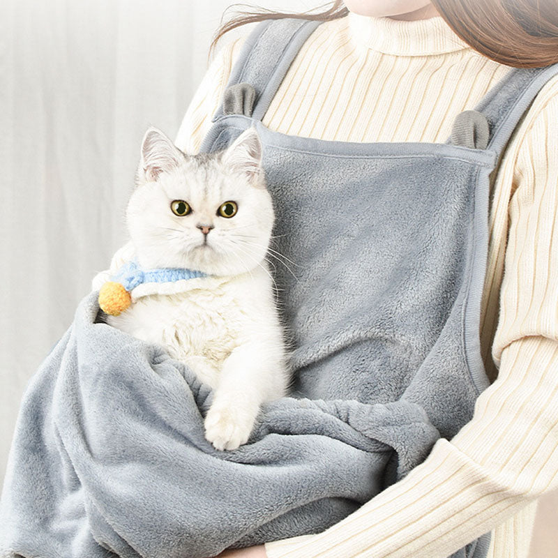 Touch The Cat Clothes Pets Apron Non-stick Anti-grab Soft Plush Camisole Pinafore For Pets Pets Fashion