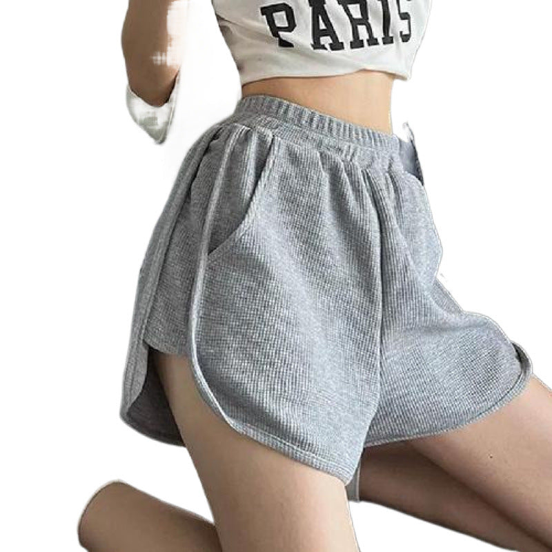 Waffle Sweatpants Shorts For Women LadyShow.Store