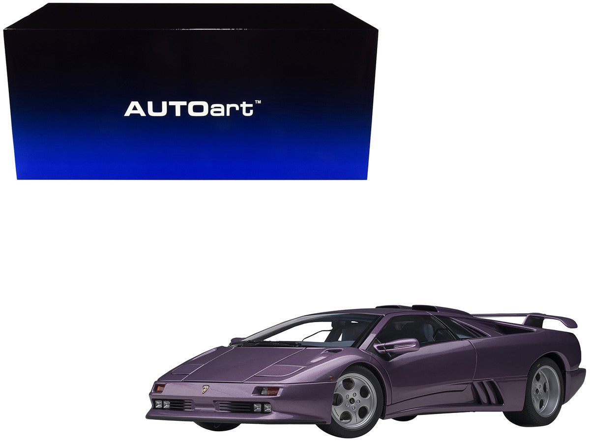 Lamborghini Diablo SE30 Jota Viola SE30 / Purple Metallic with Blue Interior 1/18 Model Car by Autoart LuxuryLifeWay Online Store