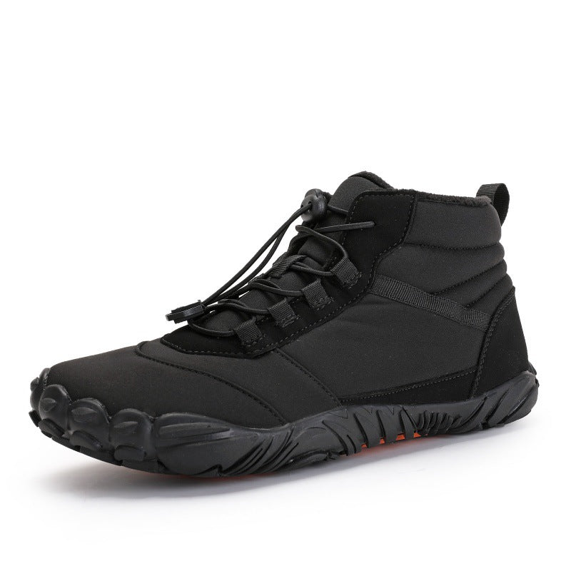 Fleece-lined Waterproof Snow Warm Breathable Couple High-top Casual Cotton Shoes CJD