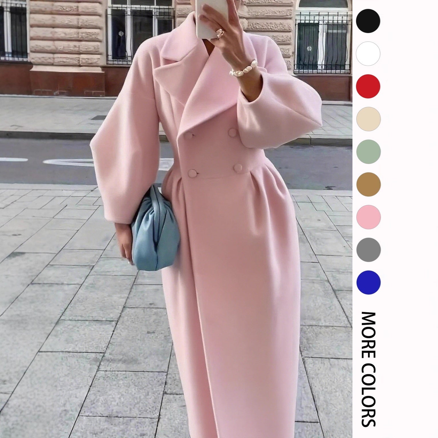 Vintage Court Lantern Sleeves Large Lapel Jacket LadyShow.Store
